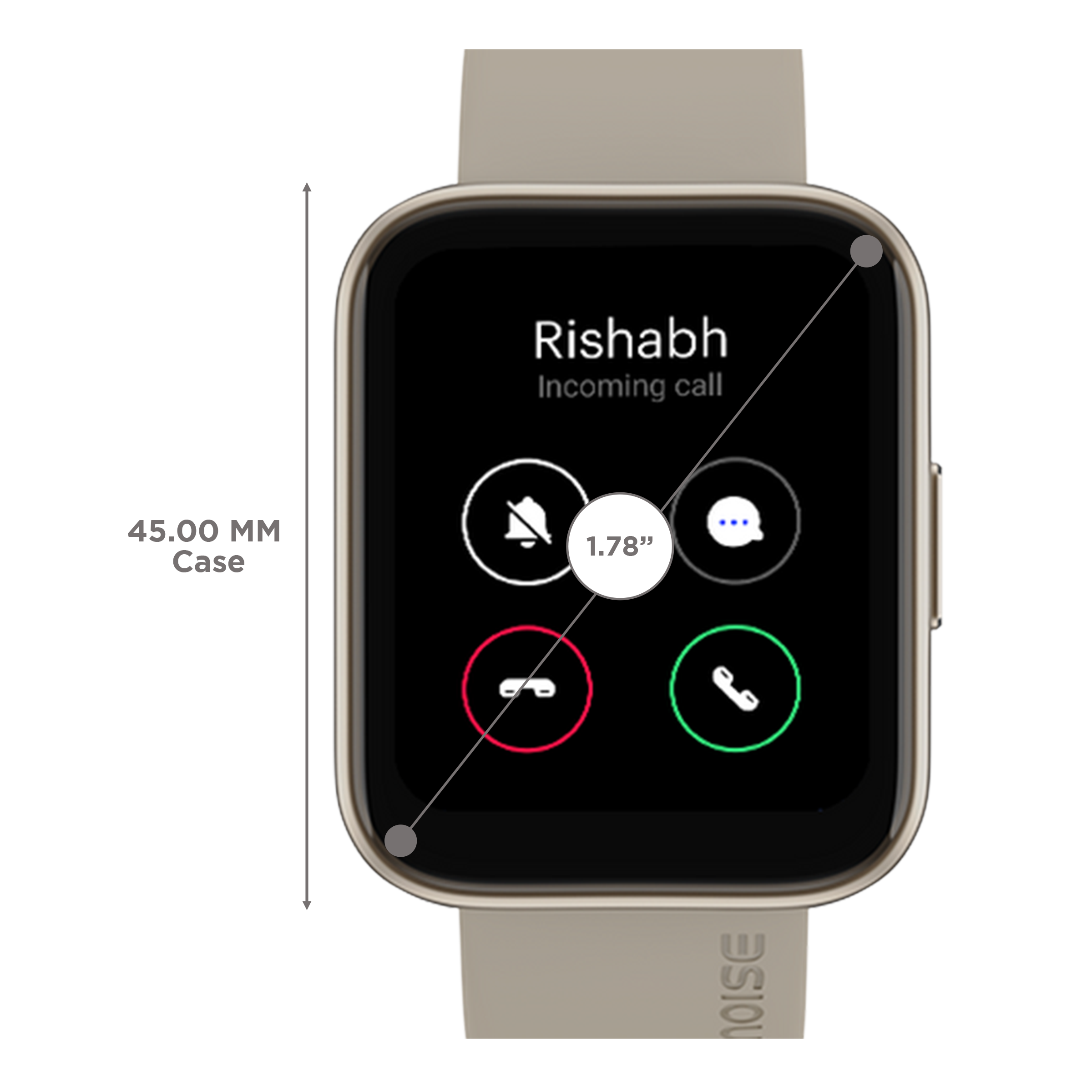 noise colorfit pulse buzz champagne grey